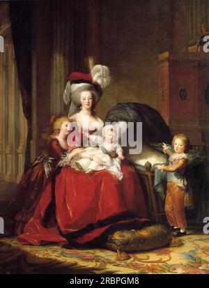 Maria Antonietta e i suoi figli 1787 di Louise Elisabeth Vigee le Brun Foto Stock