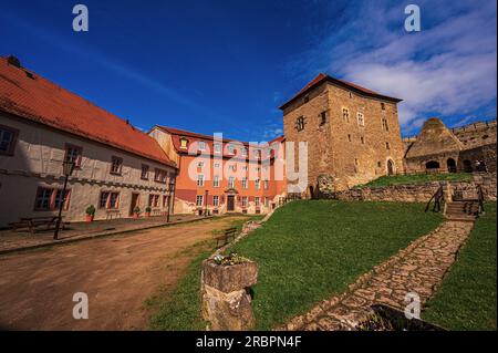 Il cortile del castello di Kapellendorf, Kapellendorf, Turingia, Germania Foto Stock