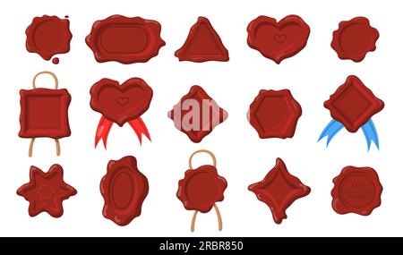 Set di guarnizioni in cera Illustrazione Vettoriale