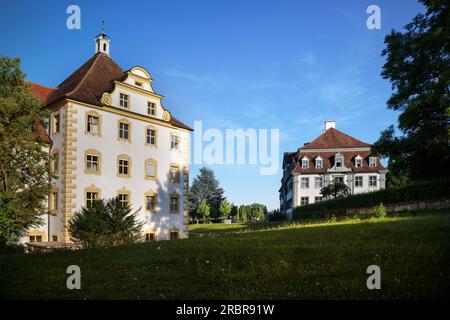 Castello e collegio dell'Abbazia di Salem, Bodenseekreis, Baden-Wuerttemberg, Germania, Europa Foto Stock