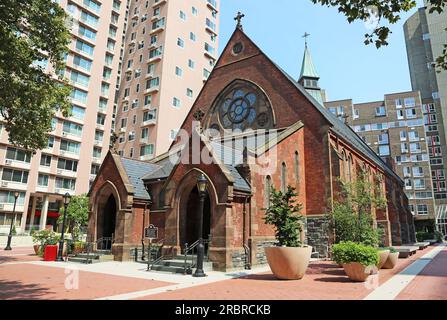 Ingresso alla Cappella del buon Pastore, New York Foto Stock