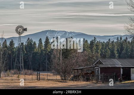 Immagine panoramica del grande stato del Montana Foto Stock