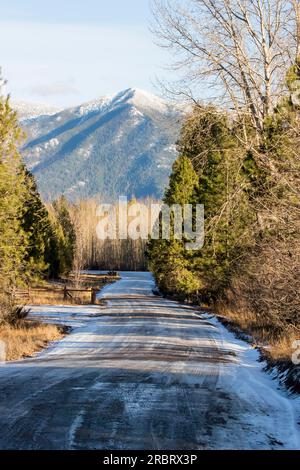 Immagine panoramica del grande stato del Montana Foto Stock