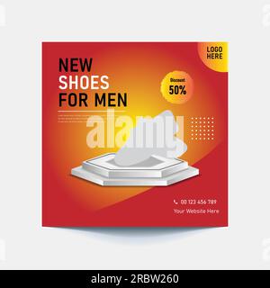 banner banner per modelli di social media promozione vendita moda per blog. poster di vendita organica del puzzle del post quadrato di instagram e facebook completamente modificabile. fresco te Illustrazione Vettoriale