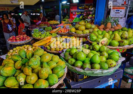 Mauritius, il distretto di Plaines Wilhems, Curepipe, il grande mercato Foto Stock