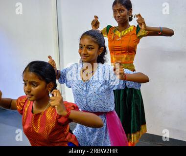 Mauritius, distretto di Port-Louis, Port-Louis, Shantana Lakshmi, giovane ballerina mauriziana Foto Stock