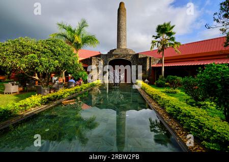 Mauritius, costa sud-occidentale, Black River District, Chamarel, fabbrica di rum di Chamarel Foto Stock