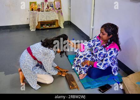 Mauritius, distretto di Port-Louis, Port-Louis, Shantana Lakshmi, giovane ballerina mauriziana Foto Stock