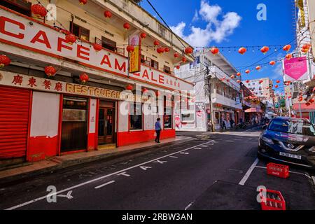 Mauritius, Port-Louis District, Port-Louis, Chinatown o Chinatown Foto Stock