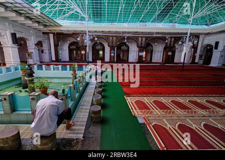 Mauritius, quartiere di Port-Louis, Port-Louis, la moschea del venerdì o Jummah Masjid, 1850 Foto Stock