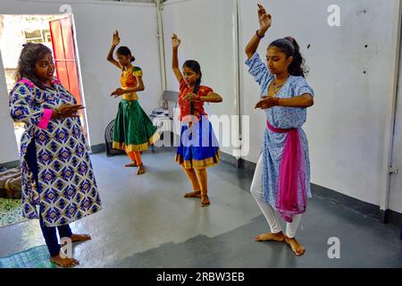 Mauritius, distretto di Port-Louis, Port-Louis, Shantana Lakshmi, giovane ballerina mauriziana Foto Stock