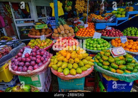 Mauritius, il distretto di Plaines Wilhems, Curepipe, il grande mercato Foto Stock