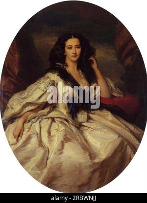 Wienczyslawa Barczewska, Madame de Jurjewicz 1860 di Franz Xaver Winterhalter Foto Stock