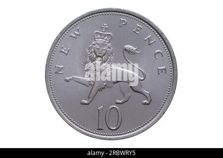 British Decimal Ten New Pence Foto Stock