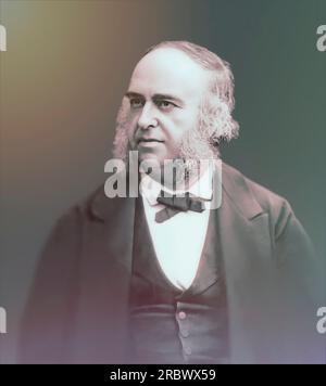 Pierre Paul Broca, 1824 – 1880, medico francese, anatomista e antropologo, editato digitale Foto Stock