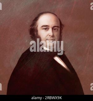 Pierre Paul Broca, 1824 – 1880, medico francese, anatomista e antropologo, editato digitale Foto Stock