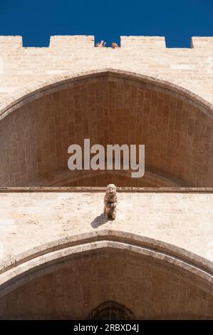 Porta de Serrans, Plaza dels Furs, Valencia, Spagna, Europa Foto Stock