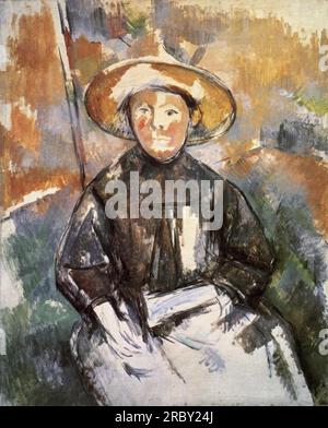 Child in a Straw Hat 1902 di Paul Cezanne Foto Stock