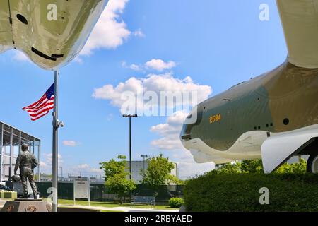 B-52G Stratofortress 59-2584 Midnight Express bombardiere strategico a lungo raggio Museum of Flight Seattle Washington State USA Foto Stock