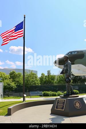 B-52G Stratofortress 59-2584 Midnight Express bombardiere strategico a lungo raggio Museum of Flight Seattle Washington State USA Foto Stock