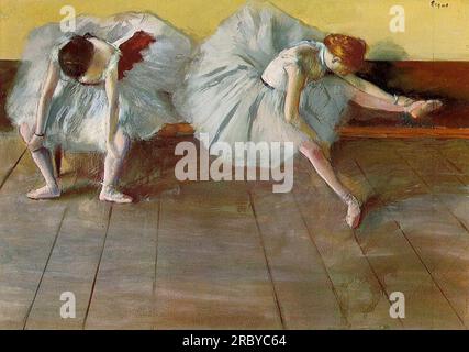 Two Ballet Dancers 1879 di Edgar Degas Foto Stock