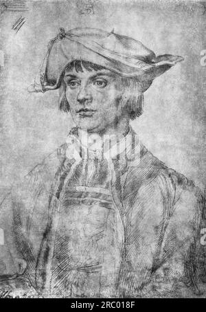 Ritratto di Lukas van Leyden 1521 di Albrecht durer Foto Stock