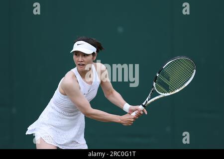 Wimbledon, Royaume University. 11 luglio 2023. NA li durante i campionati di Wimbledon 2023 l'11 luglio 2023 presso l'All England Lawn Tennis & Croquet Club di Wimbledon, Inghilterra - foto Antoine Couvercelle/DPPI Credit: DPPI Media/Alamy Live News Foto Stock