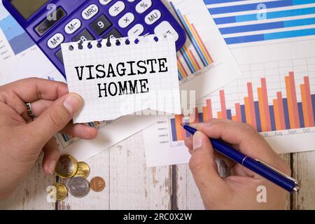 Set di acconciature uomo alla moda per designer isolati sul bianco Foto Stock