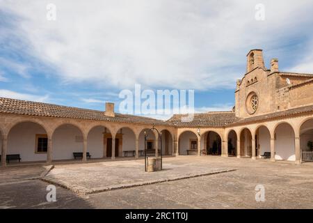 Santuari de Monti-Sion, engl. Santuario di Montesion, Puig de Monti-Sion, Porreres, Maiorca, Isole Baleari, Spagna Foto Stock