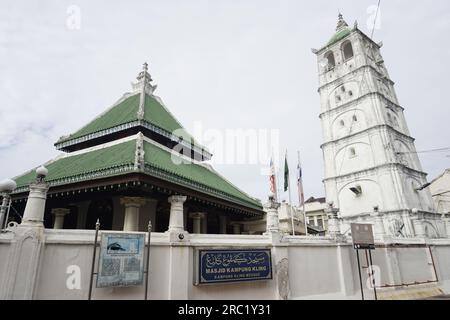 Moschea di Kampung Kling, Malacca, Malesia Foto Stock