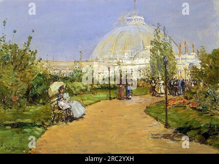 Horticultural Building, World's Columbian Exposition, Chicago 1893 di Childe Hassam Foto Stock