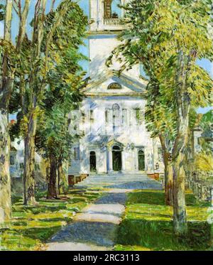 La Chiesa a Gloucester 1918 di Childe Hassam Foto Stock