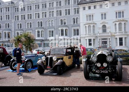 Il rally di auto d'epoca Three Castles Classic a Llandudno nel Galles del Nord, Gran Bretagna, Regno Unito Foto Stock