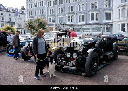 Il rally di auto d'epoca Three Castles Classic a Llandudno nel Galles del Nord, Gran Bretagna, Regno Unito Foto Stock