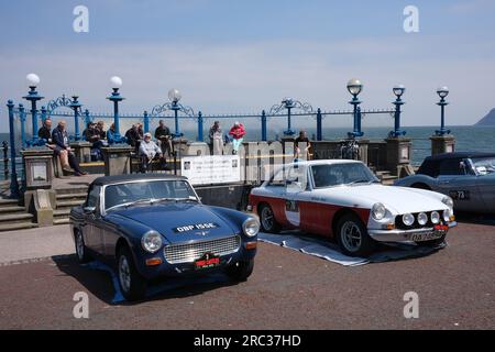 Il rally di auto d'epoca Three Castles Classic a Llandudno nel Galles del Nord, Gran Bretagna, Regno Unito Foto Stock