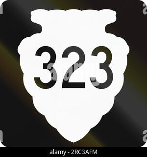 Scudo della United States Secondary State Highway, Montana Foto Stock