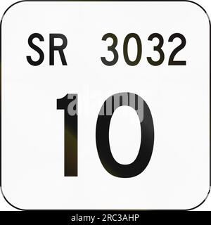 Scudo della United States Secondary State Highway, Pennsylvania Foto Stock