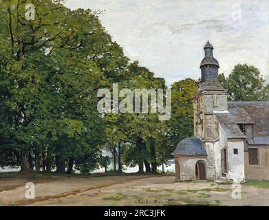 La Cappella Notre-Dame de Grace a Honfleur 1864 di Claude Monet Foto Stock