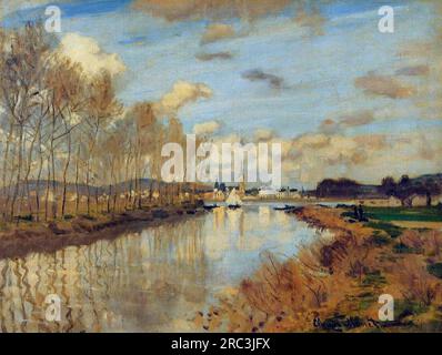 Argenteuil, visto dal piccolo braccio della Senna 1872 da Claude Monet Foto Stock