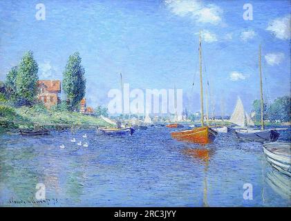 Red Boats, Argenteuil 1875 di Claude Monet Foto Stock