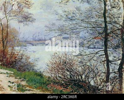 Le rive della Senna, Ile de la grande-Jatte 1878 di Claude Monet Foto Stock