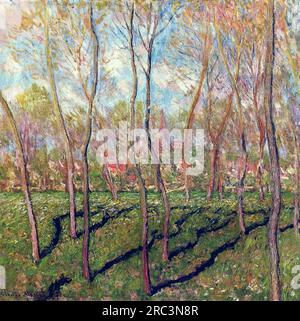 Claude Oscar Monet – Trees in Winter, View of Bennecourt 1887 Foto Stock