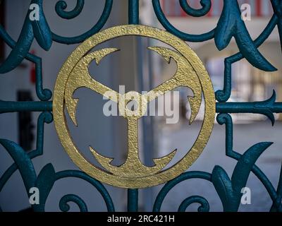 Città di Brzeg stemma Municipio rinascimentale Brzeg Opole Slesia Polonia Foto Stock