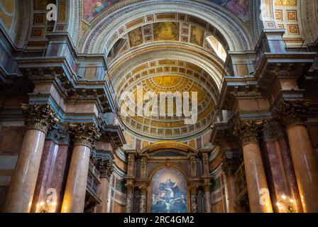 Roma, Lazio, Italia, l'architettura insteriore della Santissima Trinità dei Pellegrini, Chiesa della Santissima Trinità dei Pellegrini Foto Stock