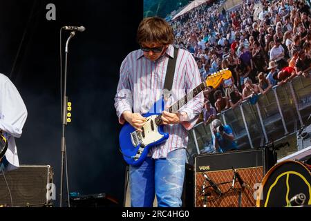Stanmer Park, City of Brighton & Hove, East Sussex, Regno Unito. Peace Performing al Brighton Valley Festival 2023, Brighton Concert Series, Stanmer Park 8 luglio 2023. David Smith/Alamy Live News Foto Stock