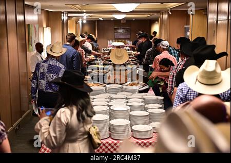 2023 Calgary Stampede Bootleggin colazione Foto Stock