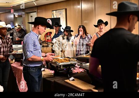 2023 Calgary Stampede Bootleggin colazione Foto Stock