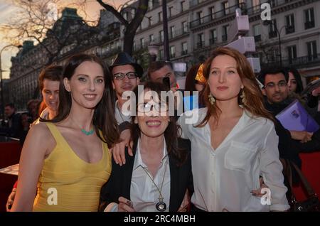 Avant-première au Grand rex : Qu'est-ce qu'on a tous fait au Bon Dieu - Parigi Francia, 10 avril 2014. Foto Stock