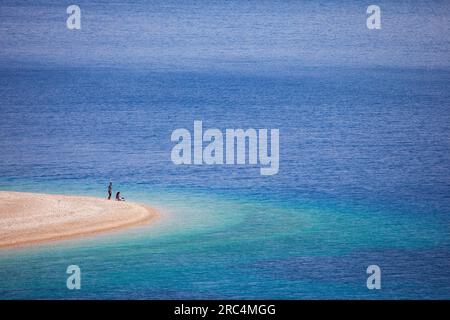 Spiaggia di Agios Dimitrios, isola di Alonissos, Sporades, Grecia. Foto Stock