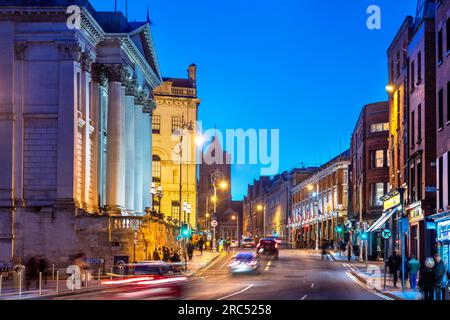 Dublino, Dame Street Foto Stock